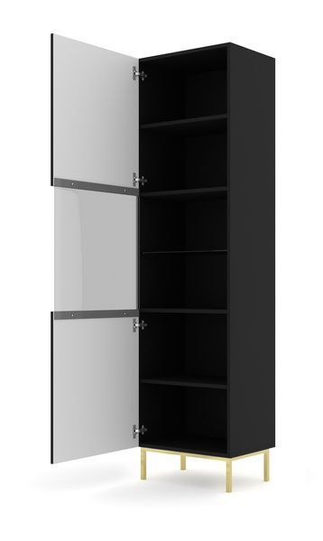 Вітрина з ефектом діаманту Ravenna C 1DS чорна Bim Furniture BIM0311 фото - bimfurniture.com.ua