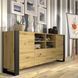 Комод трехдверный Mondi 188 2D2K дуб артизан Bim Furniture BIM0131 фото 4 - bimfurniture.com.ua