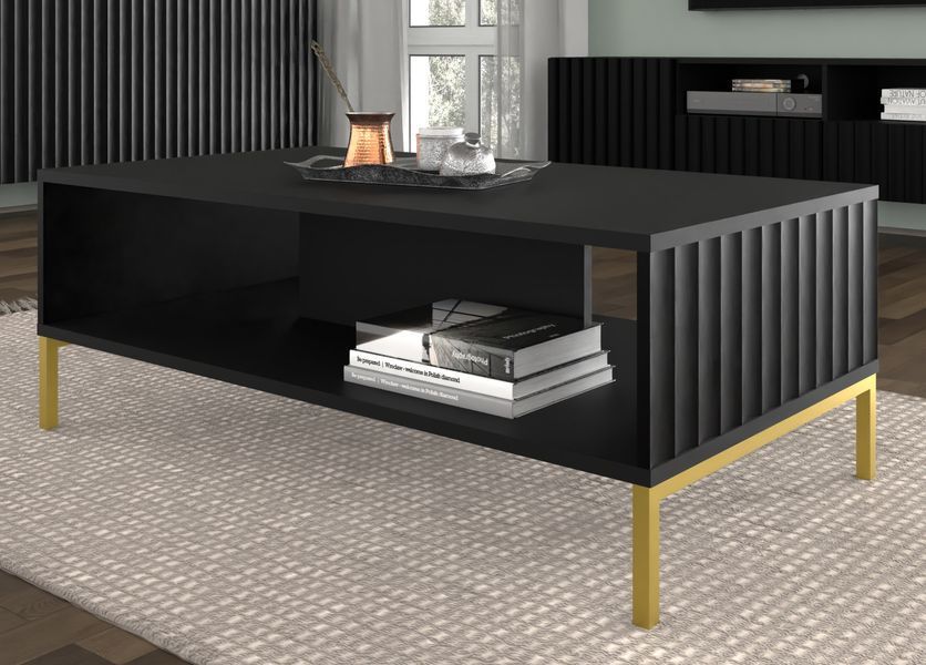 Журнальний стіл у вітальню WAVE чорний Bim Furniture BIM0179 фото - bimfurniture.com.ua