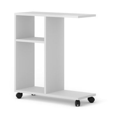 Журнальный стол на колесиках Trasco 1 белый Bim Furniture BIM0446 фото - bimfurniture.com.ua