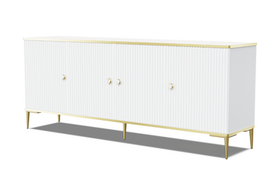 Комод чотирьохдверний на ніжках Petra 182 4D білий Bim Furniture BIM0136 фото - bimfurniture.com.ua