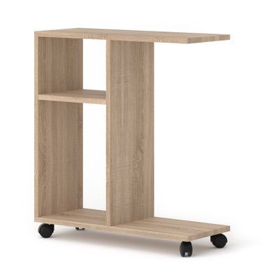 Журнальный стол на колесиках Trasco 1 дуб сонома Bim Furniture BIM0447 фото - bimfurniture.com.ua