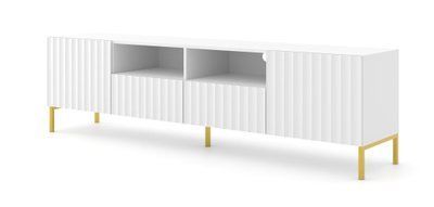 Тумба ТВ на ніжках з нішею WAVE 2D2S 200 біла Bim Furniture BIM0185 фото - bimfurniture.com.ua