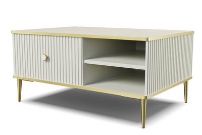 Журнальный стол на золотых ножках Petra 90x60 кашимир Bim Furniture BIM0138 фото - bimfurniture.com.ua