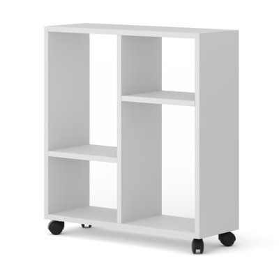 Журнальный стол на колесиках Trasco 2 белый Bim Furniture BIM0449 фото - bimfurniture.com.ua