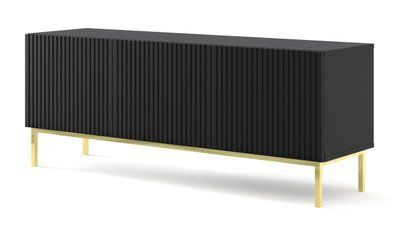Тумба под телевизор в гостиную Ravenna B 150 3D черная Bim Furniture BIM0226 фото - bimfurniture.com.ua