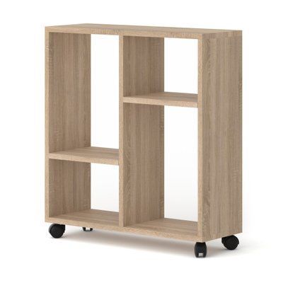 Журнальный стол на колесиках Trasco 2 дуб сонома Bim Furniture BIM0450 фото - bimfurniture.com.ua