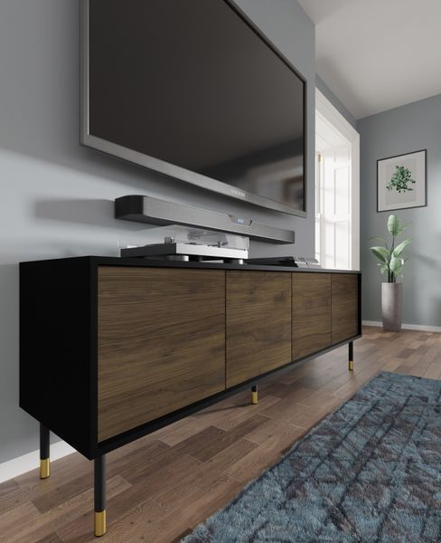 Тумба TV чотирьохдверна Sherwood 4D 180 дуб катанія Bim Furniture BIM0090 фото - bimfurniture.com.ua