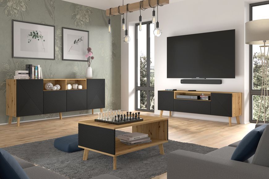 Журнальный стол Luxi 90 дуб артизан Bim Furniture BIM0456 фото - bimfurniture.com.ua