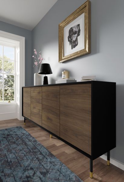 Комод чотирьохдверний на ніжках Sherwood 4D 180 дуб катанія Bim Furniture BIM0098 фото - bimfurniture.com.ua