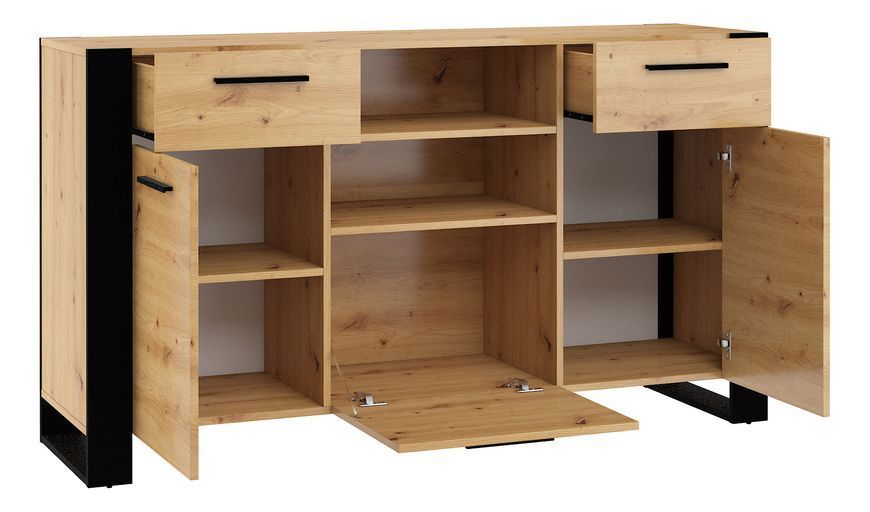 Комод трехдверный Nuka C дуб артизан Bim Furniture BIM0195 фото - bimfurniture.com.ua
