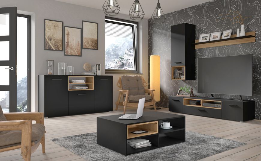 Журнальный стол Anette M черный Bim Furniture BIM0457 фото - bimfurniture.com.ua